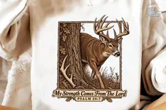Deer Buck Scripture PNG Shirt Design Product Image 3