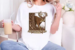 Deer Buck Scripture PNG Shirt Design Product Image 4