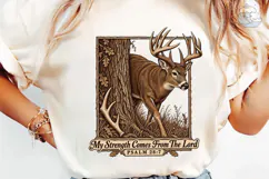 Deer Buck Scripture PNG Shirt Design Product Image 6