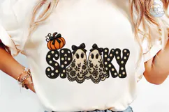 Spooky Pumpkin Ghost PNG Sublimation Des Product Image 6