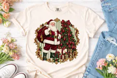 Vintage Santa Christmas PNG Sublimation Product Image 2