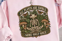 All Plants Are Edible Skeleton PNG Shirt Product Image 3