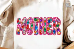 Mother Pink Gems PNG Sublimation Design Product Image 4