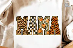 Mama Pumpkin Leopard PNG Sublimation Des Product Image 4