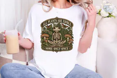 All Plants Are Edible Skeleton PNG Shirt Product Image 1