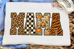Mama Pumpkin Leopard PNG Sublimation Des Product Image 5