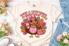 Thankful Turkey PNG Sublimation Design Product Image 2