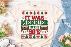 It Was Merrier 90s PNG Sublimation Shirt Product Image 2