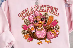 Thankful Turkey PNG Sublimation Design Product Image 3