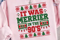 It Was Merrier 90s PNG Sublimation Shirt Product Image 3