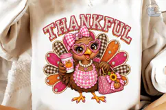 Thankful Turkey PNG Sublimation Design Product Image 4
