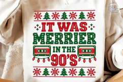 It Was Merrier 90s PNG Sublimation Shirt Product Image 4