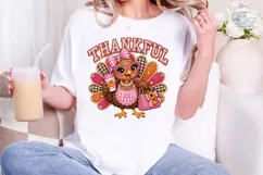 Thankful Turkey PNG Sublimation Design Product Image 1