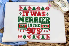 It Was Merrier 90s PNG Sublimation Shirt Product Image 5