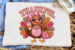 Thankful Turkey PNG Sublimation Design Product Image 5