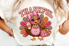Thankful Turkey PNG Sublimation Design Product Image 6
