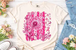 Breast Cancer Awareness Dandelion PNG Sh Product Image 2