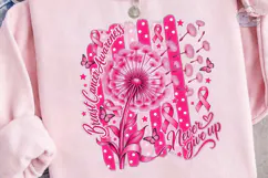 Breast Cancer Awareness Dandelion PNG Sh Product Image 3