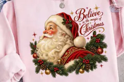 Believe in Christmas Santa PNG Sublimati Product Image 3