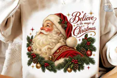 Believe in Christmas Santa PNG Sublimati Product Image 4