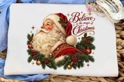 Believe in Christmas Santa PNG Sublimati Product Image 5