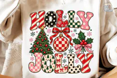 Holly Jolly PNG Sublimation Shirt Design Product Image 4