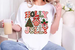 Holly Jolly PNG Sublimation Shirt Design Product Image 1