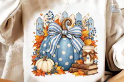 Autumn Pumpkin Bow PNG Shirt Design Product Image 4