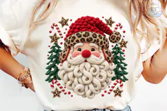 Leopard Santa Claus PNG Sublimation Desi Product Image 6