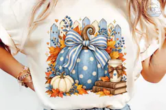 Autumn Pumpkin Bow PNG Shirt Design Product Image 6