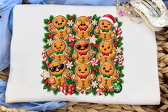 Cute Gingerbread Men PNG Shirt Design Product Image 5