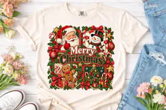 Merry Christmas Santa PNG Shirt Design Product Image 2