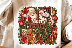 Merry Christmas Santa PNG Shirt Design Product Image 4
