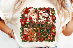 Merry Christmas Santa PNG Shirt Design Product Image 6