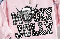 Mucky Jolly Highland Cow PNG Sublimation Product Image 3