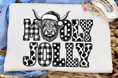 Mucky Jolly Highland Cow PNG Sublimation Product Image 5