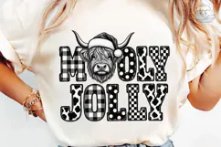 Mucky Jolly Highland Cow PNG Sublimation Product Image 6