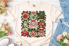 Christmas Ornaments Grid PNG Sublimation Product Image 2