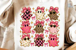 Cute Ghost Cookie PNG Sublimation Design Product Image 3