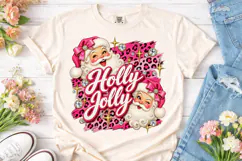 Holly Jolly Santa PNG Sublimation Design Product Image 2