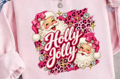 Holly Jolly Santa PNG Sublimation Design Product Image 3