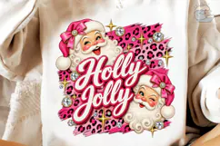 Holly Jolly Santa PNG Sublimation Design Product Image 1