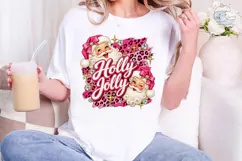 Holly Jolly Santa PNG Sublimation Design Product Image 4