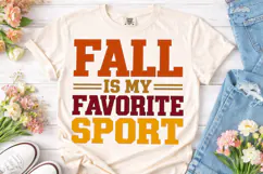 Fall Is My Favorite Sport PNG Shirt Product Image 2