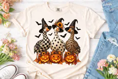 Witch Ducks Halloween PNG Sublimation Product Image 2