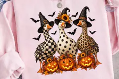 Witch Ducks Halloween PNG Sublimation Product Image 1