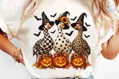 Witch Ducks Halloween PNG Sublimation Product Image 6