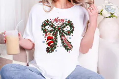 Merry Christmas Santa Candy Cane PNG Shi Product Image 4