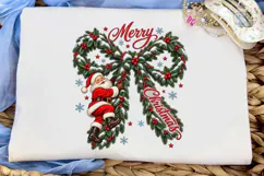 Merry Christmas Santa Candy Cane PNG Shi Product Image 5