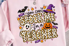 You Can't Spook A Teacher PNG Shirt Product Image 3